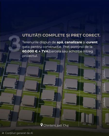 Teren autorizatie duplex, 500mp, utilitati, Chinteni