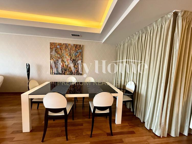 Apartament spatios cu 4 camere, vedere Herastrau, prima linie, parcare, terasa