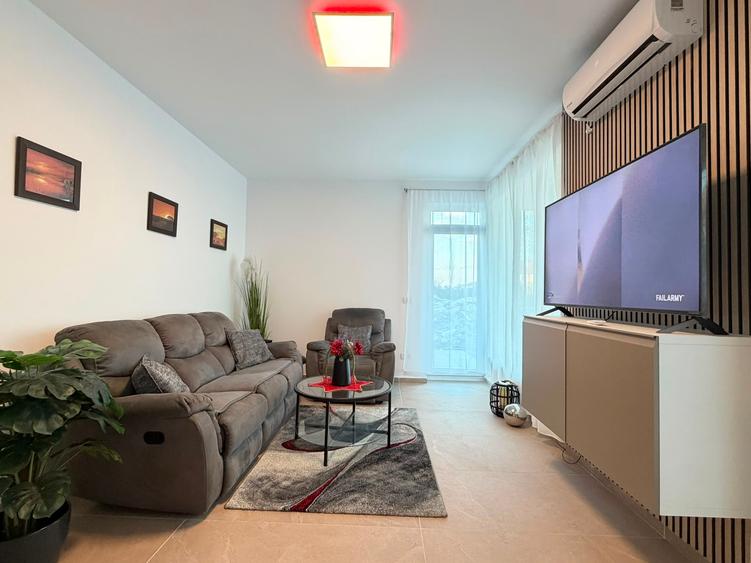 2 camere + terasa 15.75 mp + gradina intr-un bloc nou in Braytim