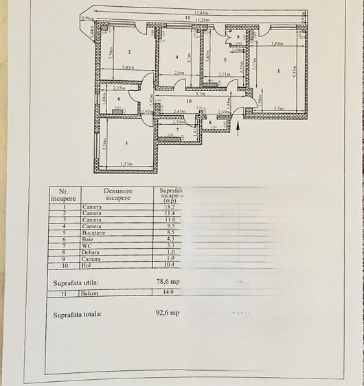 Apartament spațios cu 4 camere – Micro 18, zonă liniștită !