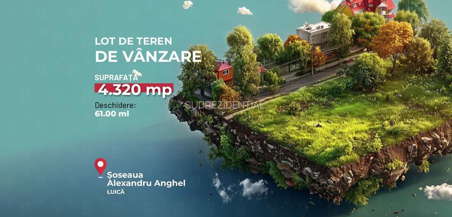 Teren 4320 mp | Deschidere 62 ml | Zona Luica – Sos. Giurgiului - 3