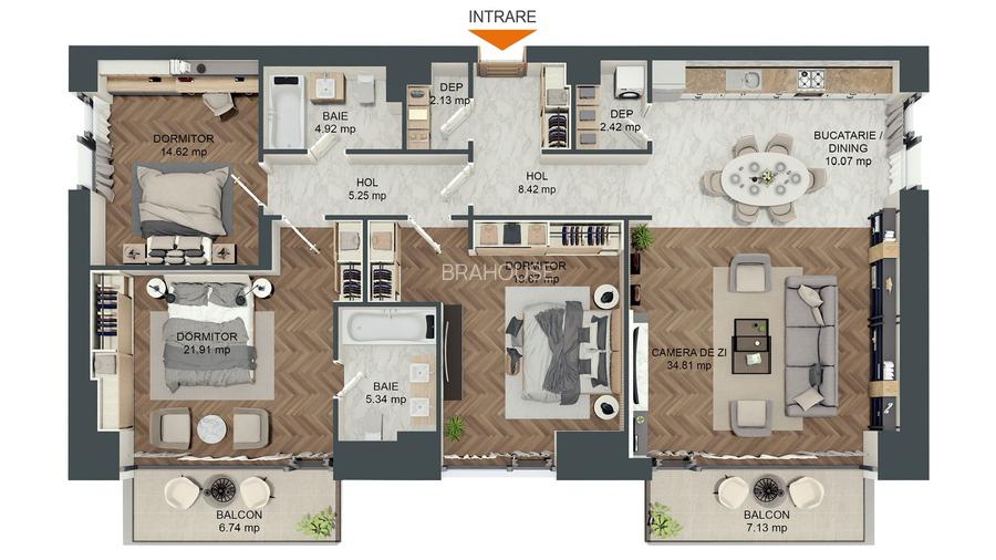 Apartament premium de închiriat, Bulevardul Mihai Viteazul, Brasov - 1