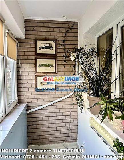 Inchiriere apartament 2 camere Tineretului vedere parc mobilat - 11