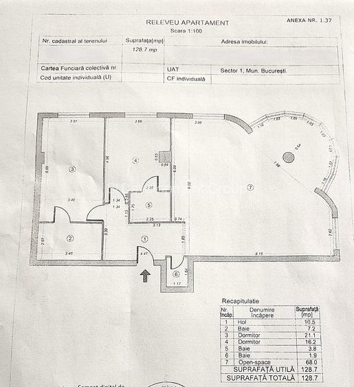 Apartament 3 camere de vanzare in Cartierul Francez – 128 mp, 3 bai - 1