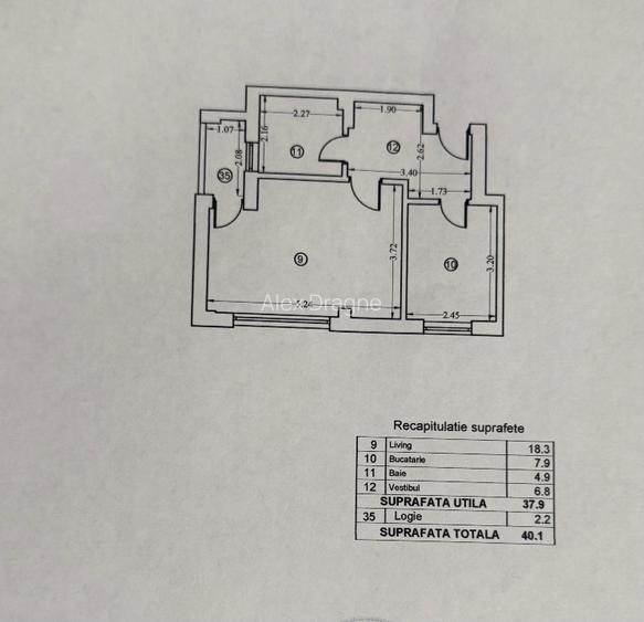Vând apartament 1 cameră   - 12