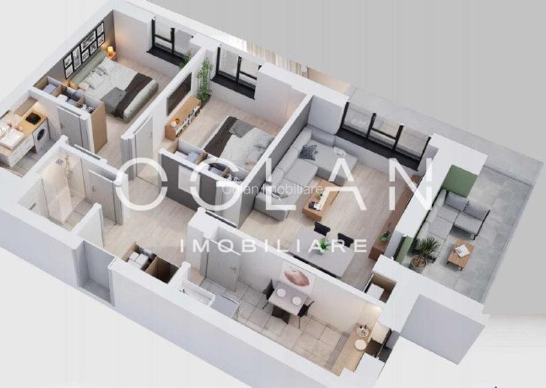 NOU, Ap. 3 cam. 68,21mp+ O boxa cadou! Calitate Premium! Zona N-V Sibiu - 2