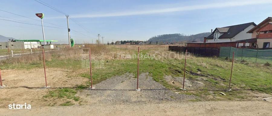 Teren generos 1441 mp cu deschidere 37 ml Râșnov - Vedere panoramica - 3