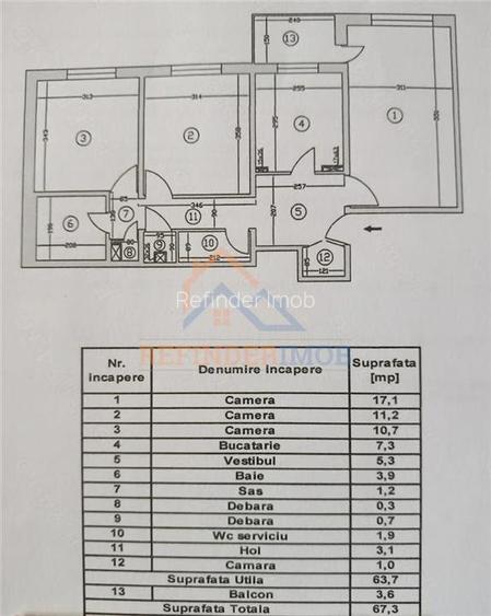 Apartament 3 camere zona Rahova - 5