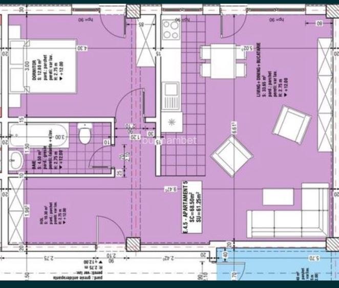 Apartament două camere / 50 metri de plajă / Mamaia Nord - 13