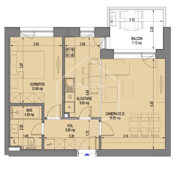 Apartament 2 camere | Nusco | New - 2