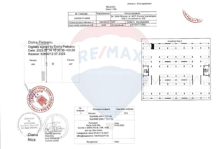 Apartament cu 3 camere de vânzare / Parcare / Hils Brauner / Metrou - 23