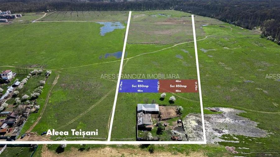 PIPERA - VOLUNTARI ,TEREN INTRAVILAN,852 MP,DESCHIDERE 18 M,LANGA PADURE - 4