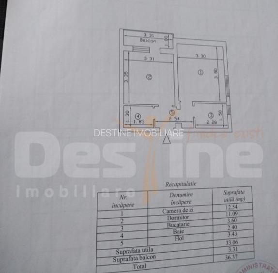 Apartament 2 camere, decomandat, Alexandru Cel Bun, 71.900 EURO - 7
