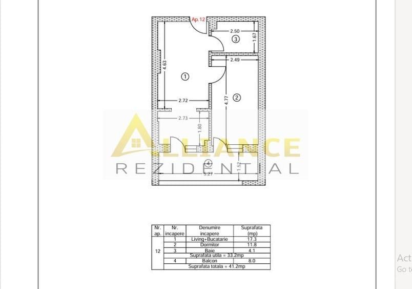 Apartament tip studio | Mobilat si utilat | Parcare