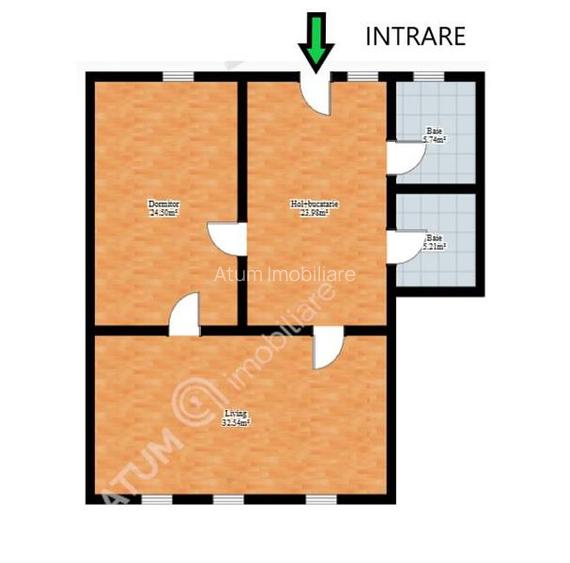 Apartament cu 2 camere decomandate la casa in zona ultracentrala Sibiu - 7