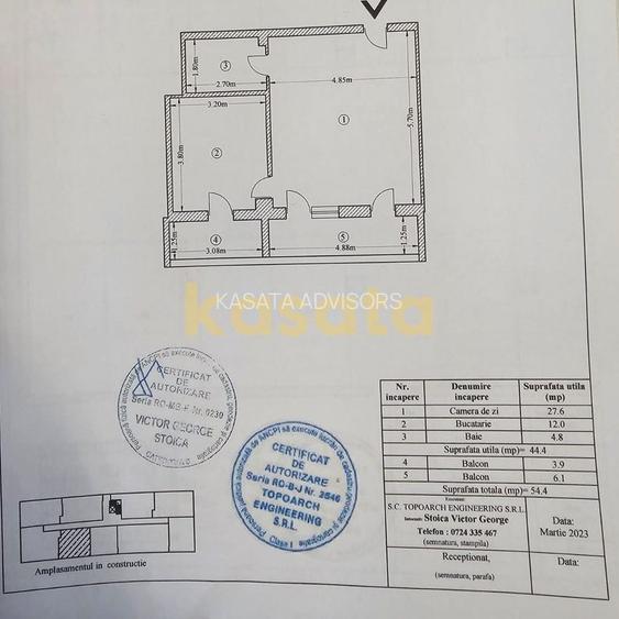 Apartament 2 Camere | Parcare subterana | Bloc Nou | Etaj Intermediar - 1