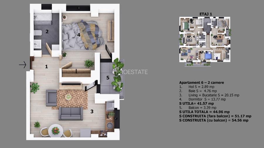 Apartament 2 camere Strada Maramures | Parc Unirii | Bloc Nou | - 2