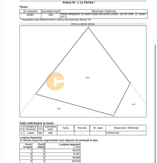 🌳 🌞🌿 TEREN INTRAVILAN  2800 mp - 30 Euro/mp  - RATE LA  NOTARIAT  ! 🌳🌞🌿 - 6