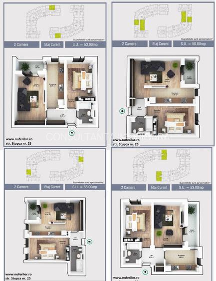 Apartament 2 camere BD Uveturii 53 mp etajul 5/5 - 14