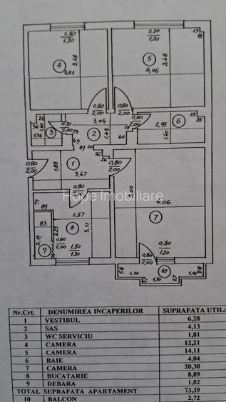 Nerva Traian-strada Alexandru Vlahuta-apartament 3 camere - 13