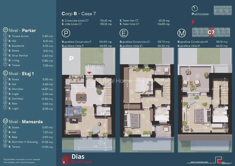 Vila / STB / 140 mp util / 0 comision / parcuri /  Mai 2026 - 2