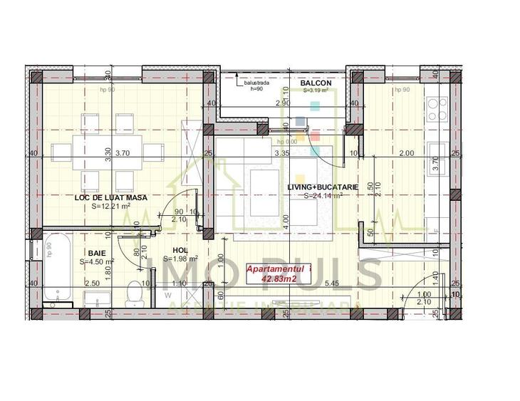 Bucatarie separata. Bloc nou 2025. Etaj 1. Posibilitate rate dezvoltator - 1