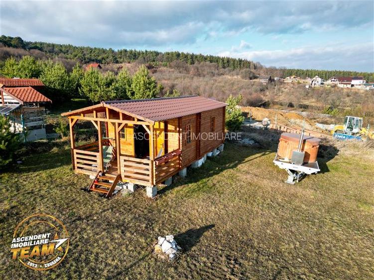 Teren intravilan 520 mp cu casuta din lemn,zona linistita,aproape de oras,Sancra - 15