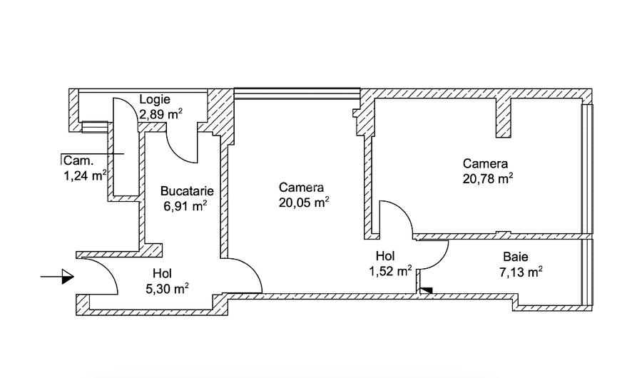 Apartament 2 camere | Centru - Piața Mihai Viteazu | Comision 0 - 15