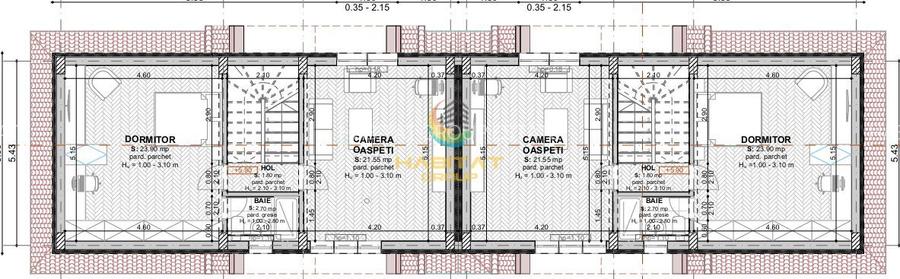 Vila 5 camere- teren 200mp- Scolii - 12