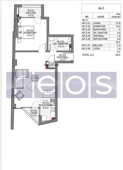VANZARE APARTAMENT 2 CAMERE | LIZEANU | BLOC NOU | PARCARE | TERASA - 1