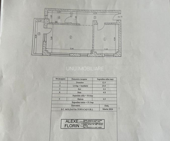 Apartament 2 camere, Etaj 1, bloc 2023, complet mobilat & utilat - 10