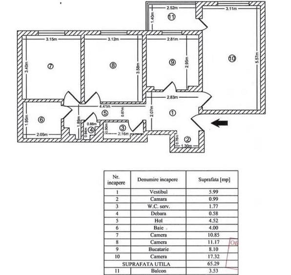 Apartament 3 Camere,B-dul Chisinau,bl.1982,DECOMANDAT,Amenajat,2 bai,boiler - 8
