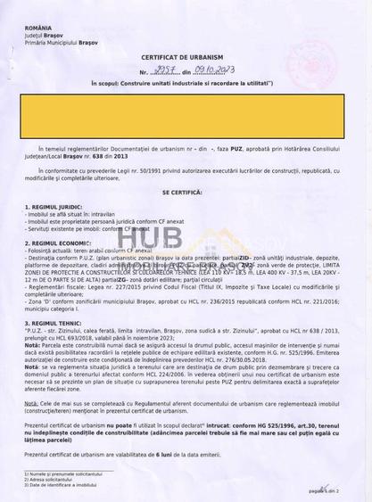 Teren Industriala 22.116 mp - zona Uzina 2 cu PUZ | Strada Timisul Sec - 6