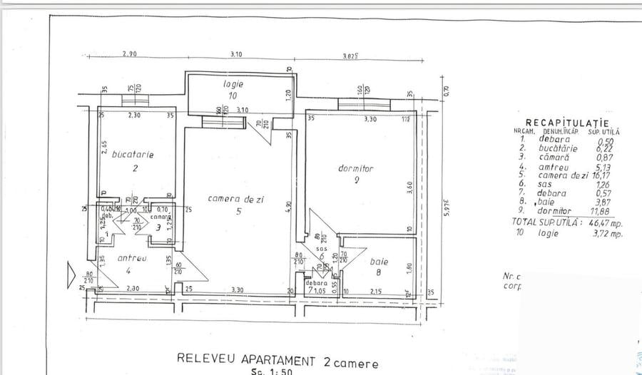 Vanzare apartament 2 camere, confort 1, etaj 2 in Ploiesti, zona Nord - 8