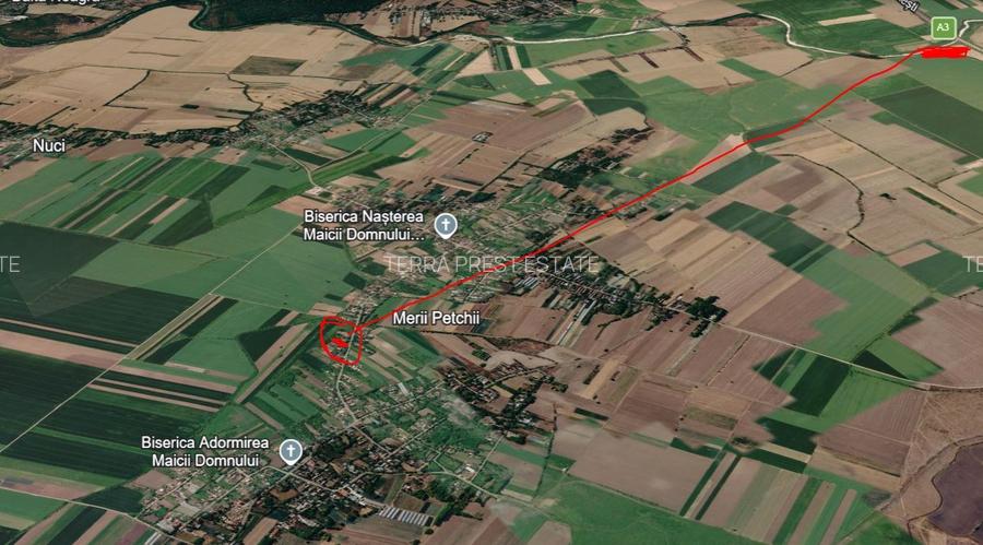 15000 euro pentru 900 mp! Intravilan Nuci, sat Merii Petchii - 9