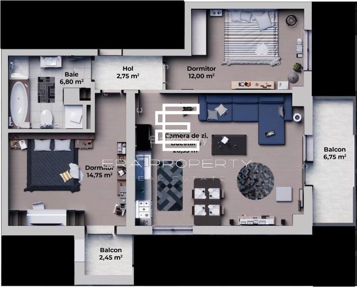 Apartament 3 camere, bloc nou, Calea Surii Mici-Zona de Vest - 1