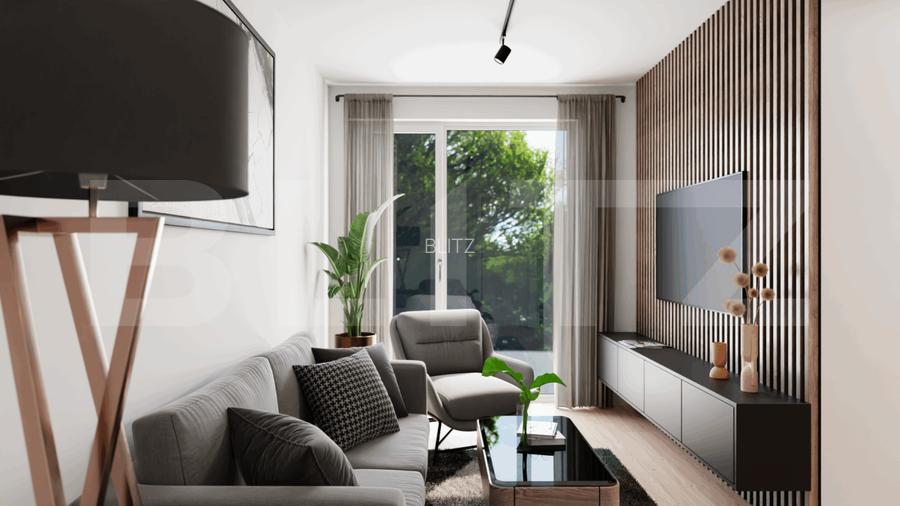 Apartament semifinisat, decomandat cu 2 camere, 44mp, in Apahida - 2
