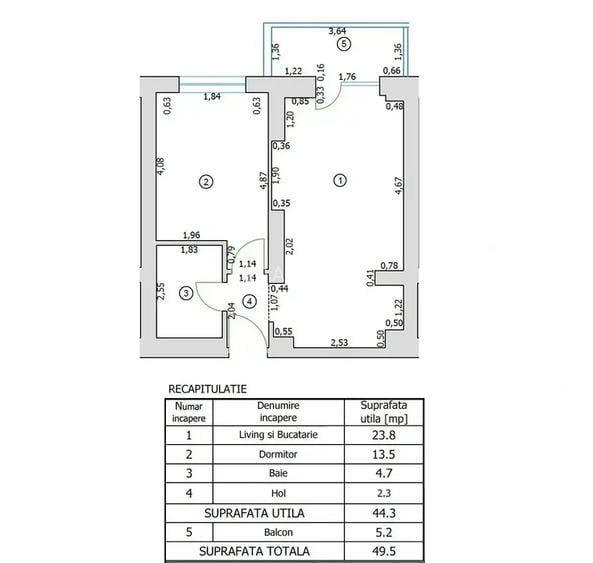 Apartament 2 Camere Pipera | Cortina North | Modern, Elegant - 12