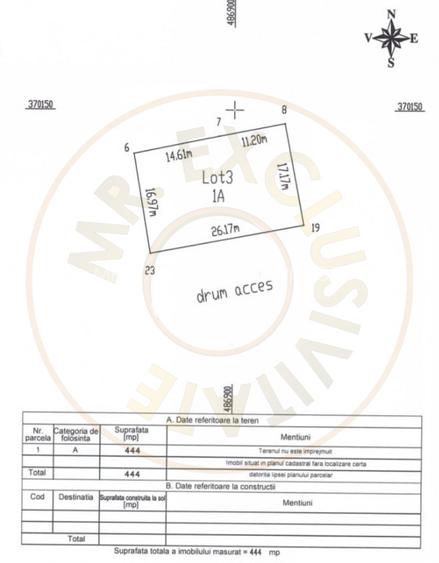 Teren 500 mp intravilan Smeura Stoenari - 4 loturi - 5
