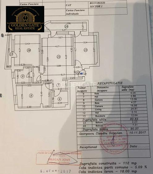 Victoriei Veronica Micle - Spatiu Birouri 3 Camere Decomandat 90mp  - 7