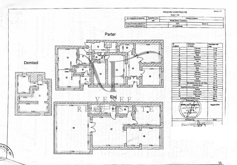 Vila 8 camere 3 bucatarii 3 bai 1 terasa 281 mp Barbu Vacarescu Stefan cel Mare - 31