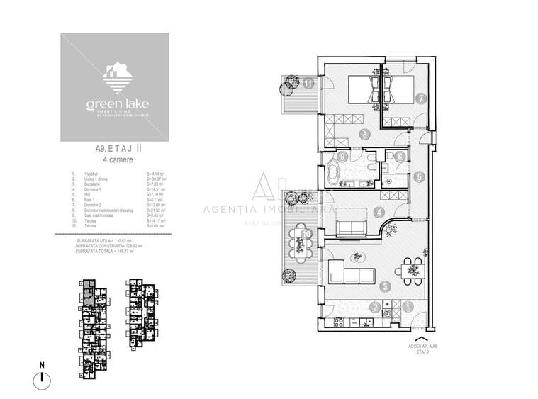 4 Camere Spatios| Baneasa | Green Lake - 13