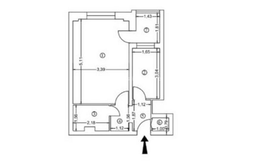 Garsoniera,Iancului METROU ,POSTA Iancului,BLOC MIXT STRADAL Decomandata,et.5/10 - 5