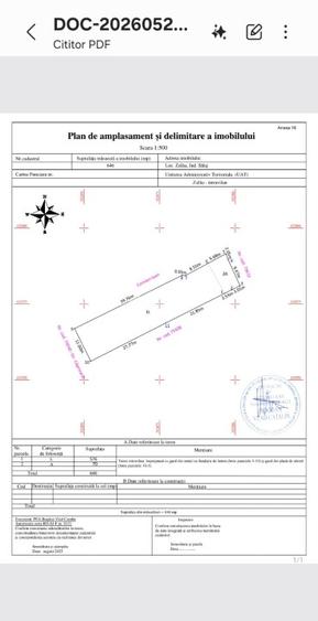 Teren intravilan 646 mp – Str. Căprioarei, Zalău – Utilități și acces asfaltat - 2