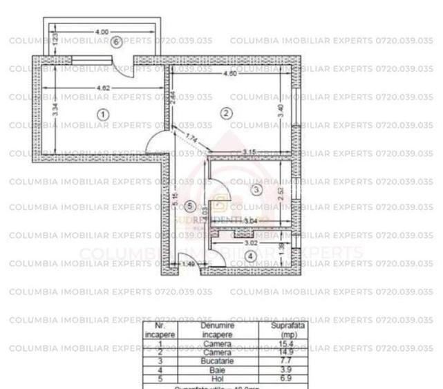 Vacaresti Pridvorului apartament 2 camere confort  ideal credit bancar - 7