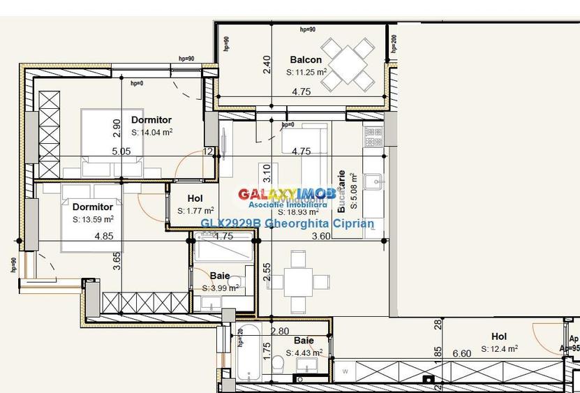 Apartament 3cam in constructie noua Pipera Voluntari - COMISION 0 ! - 6