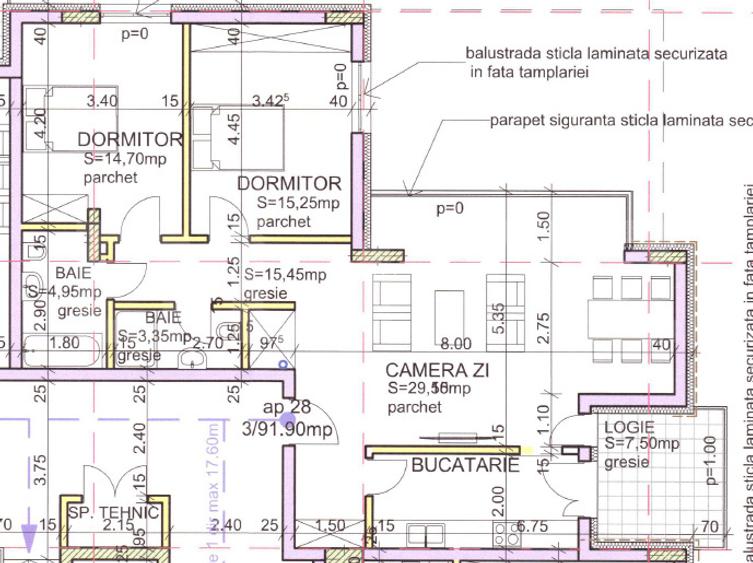 Apartament cu 3 camere, 92 mp, bloc Premium- zona Andrei Muresanu - 8