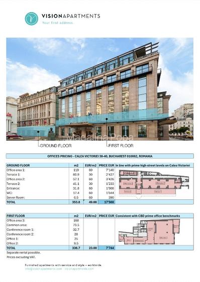 Inchiriere spatiu comercial de lux pt  birouri/showroom Calea Victoriei 38-40 - 4