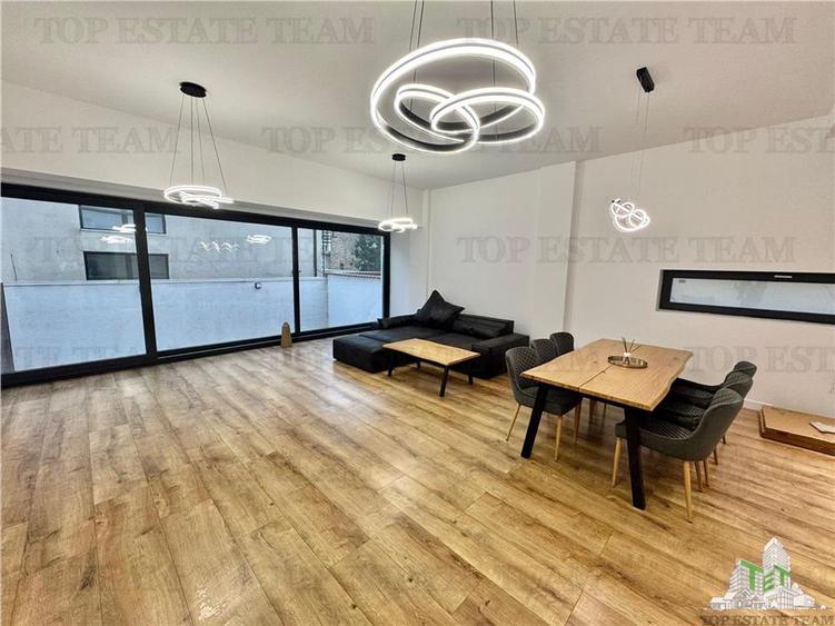 Apartament mobilat si utilat cu 3 camere de inchiriat + gradina 28mp in zona de