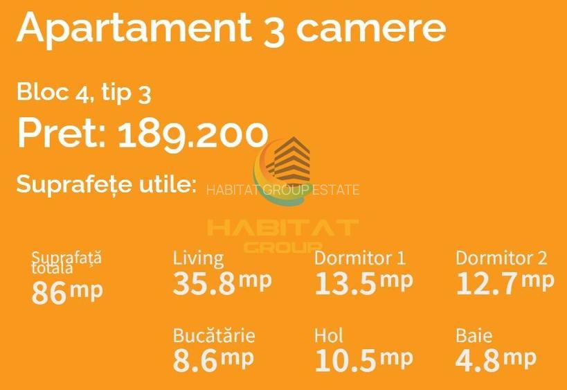 Apartament 3 camere Grigorescu bloc nou dezvoltator cladire boutique - 10